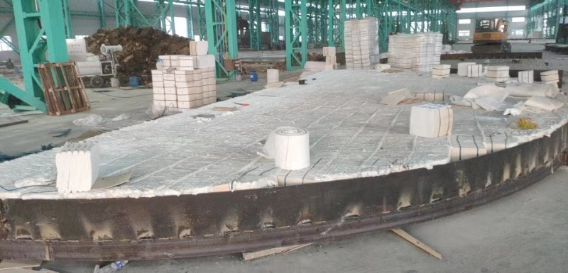 沃福德大型井式爐施工現(xiàn)場